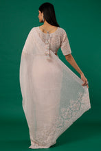 Load image into Gallery viewer, Blush Pink Embroidered Saree Set