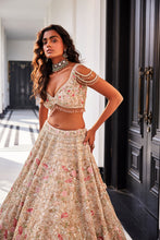 Load image into Gallery viewer, IVORY ORGANZA EMBROIDERED SET