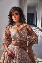 Load image into Gallery viewer, PINK EMBROIDERED ORGANZA SET
