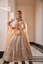 Load image into Gallery viewer, IVORY ORGANZA EMBROIDERED SET