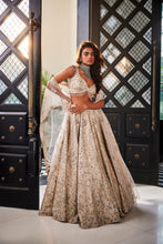 Load image into Gallery viewer, GREY EMBROIDERED RAWSILK SET