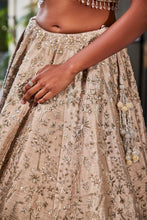 Load image into Gallery viewer, GREY EMBROIDERED RAWSILK SET