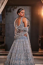 Load image into Gallery viewer, ICEBLUE EMBROIDERED ORGANZA  SET