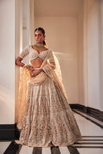 Load image into Gallery viewer, IVORY ORGANZA EMBROIDERED SET
