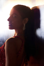 Load image into Gallery viewer, Red Net Lehenga Set