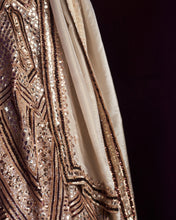 Load image into Gallery viewer, Gold Tissue Lehenga Set