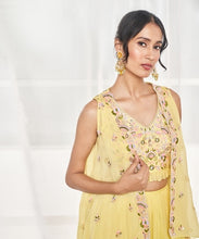 Load image into Gallery viewer, LIME GREEN SHARARA SET