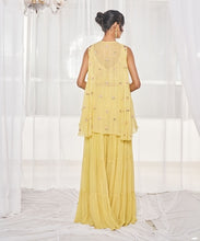 Load image into Gallery viewer, LIME GREEN SHARARA SET