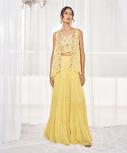 Load image into Gallery viewer, LIME GREEN SHARARA SET