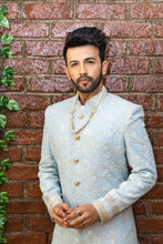 Load image into Gallery viewer, Powder Blue sherwani set