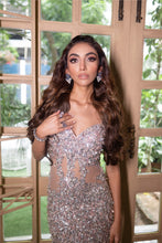 Load image into Gallery viewer, Mera Pink & Silver Stone Gown