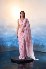 Load image into Gallery viewer, PINK NET SAREE