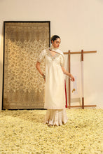 Load image into Gallery viewer, Straight kurta with crushed silk skirt and crushed dupatta