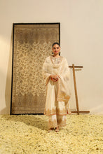 Load image into Gallery viewer, Long A-line kurta with palazzo and Dupatta