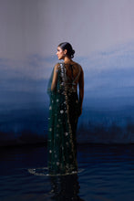 Load image into Gallery viewer, GREEN NET SAREE