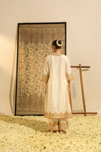 Load image into Gallery viewer, Long A-line kurta with palazzo and Dupatta
