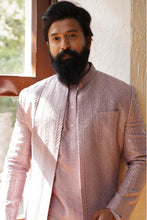 Load image into Gallery viewer, Mauve jacket style sherwani set