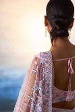 Load image into Gallery viewer, BLUSH PINK NET SAREE