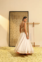 Load image into Gallery viewer, Blouse with lehenga and odhni