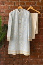 Load image into Gallery viewer, Powder Blue sherwani set
