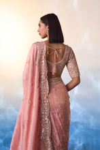 Load image into Gallery viewer, PEACH TISSUE SAREE