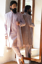 Load image into Gallery viewer, Mauve jacket style sherwani set