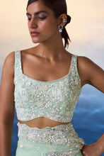 Load image into Gallery viewer, ICE BLUE NET SAREE