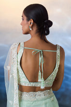 Load image into Gallery viewer, ICE BLUE NET SAREE