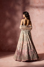 Load image into Gallery viewer, ROSE PINK OMBREY MIRROR WORK LEHENGA SET