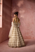 Load image into Gallery viewer, CREAM ORGANZA LEHENGA SET