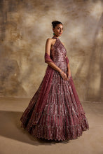 Load image into Gallery viewer, OLD ROSE GOWN AND DUPATTA SET