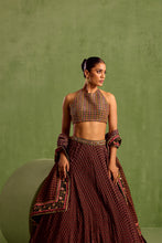 Load image into Gallery viewer, black lehenga set