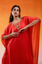 Load image into Gallery viewer, Scarlet Red Embroidered Kaftan