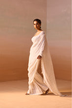 Load image into Gallery viewer, OFF WHITE SAREE SET