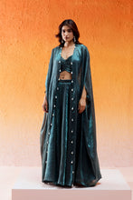 Load image into Gallery viewer, Metallic Teal Blue Co-od Set