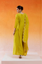 Load image into Gallery viewer, Daisy Yellow Embroidered Anarkali Suit