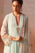 Load image into Gallery viewer, AQUA GREEN ANARKALI SUIT SET