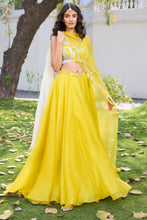 Load image into Gallery viewer, Elke Organze Lehenga Set