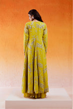 Load image into Gallery viewer, Daisy Yellow Embroidered Jacket Sharara Set