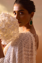 Load image into Gallery viewer, OFF WHITE SAREE SET