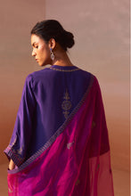 Load image into Gallery viewer, PURPLE PALAZO SET WITH FUCHSIA DUPATTA
