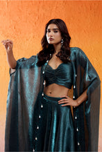 Load image into Gallery viewer, Metallic Teal Blue Co-od Set