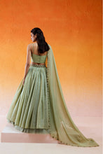 Load image into Gallery viewer, Pista Green Embroidered Lehenga Set