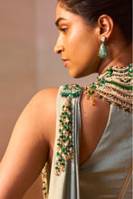 Load image into Gallery viewer, PISTA GREEN DRAPED SAREE
