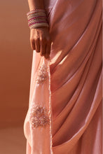 Load image into Gallery viewer, ROSE PINK DRAPED SAREE