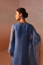 Load image into Gallery viewer, MID BLUE ORGANZA SUIT SET