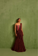 Load image into Gallery viewer, black pre draped saree