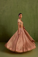 Load image into Gallery viewer, peach lehenga set