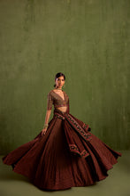 Load image into Gallery viewer, black lehenga set