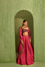 Load image into Gallery viewer, fuscia lehenga set
